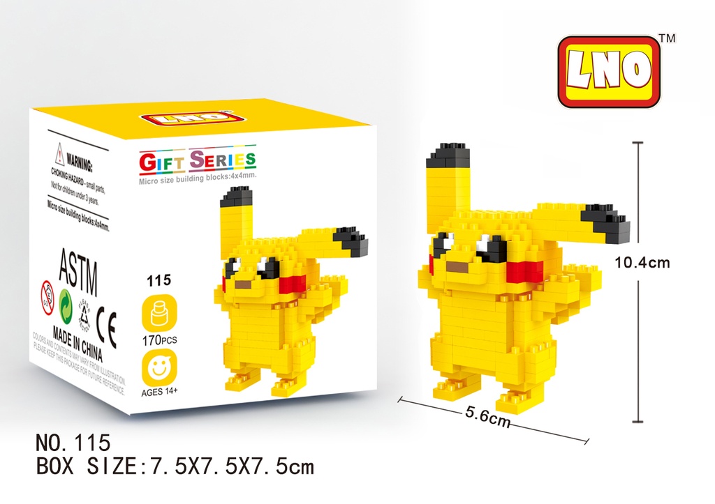 Pokemon Mini Nano Micro Block - LNO WiseHawk