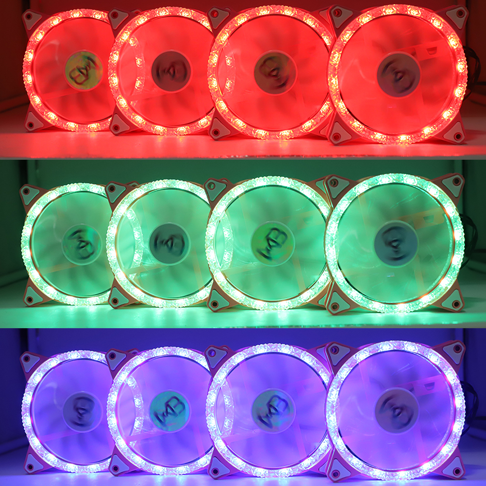 Ventilador para PC Rosado RGB - Wovibo (WOVIBO-3FANRGB)