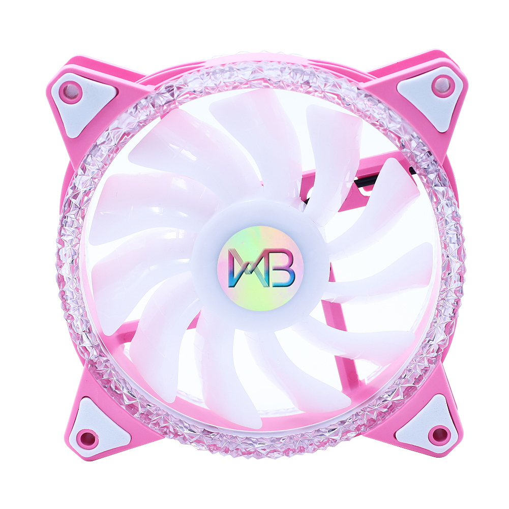 Ventilador para PC Rosado RGB - Wovibo (WOVIBO-3FANRGB)