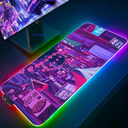 Mousepad gamer XL RGB Neon 800x300x4mm