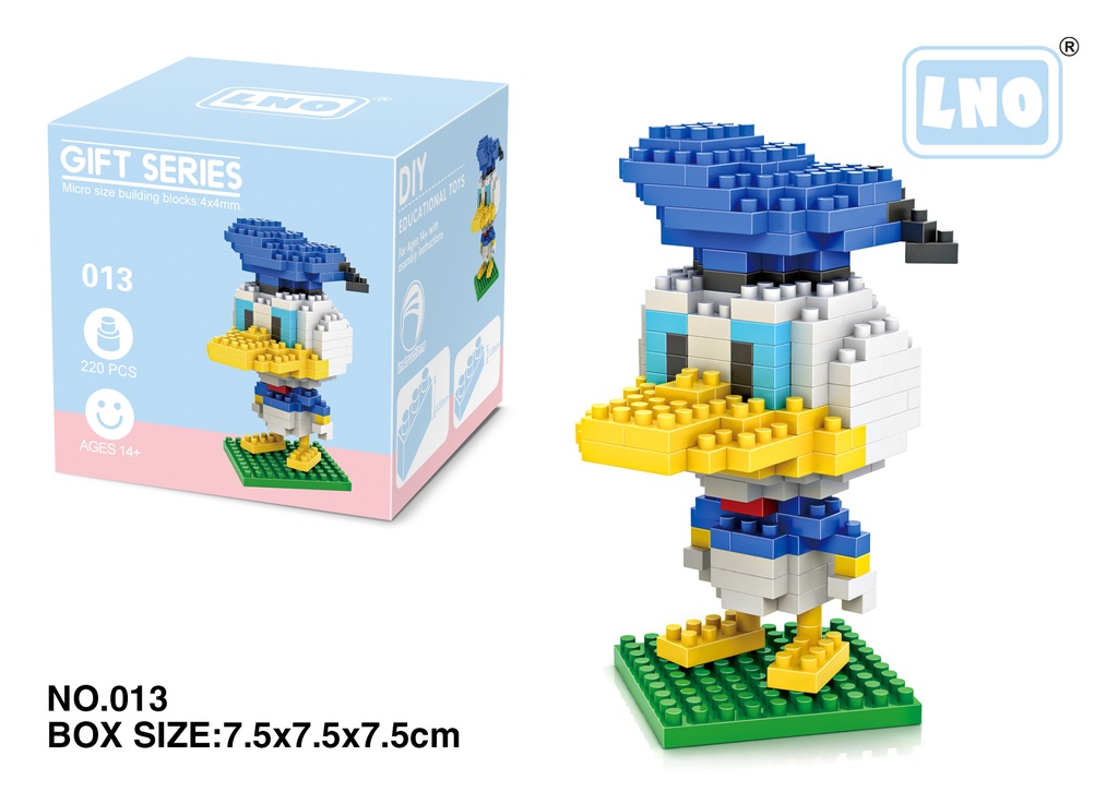 (Donald Duck) Micro bloques estilo lego de Mickey Mouse