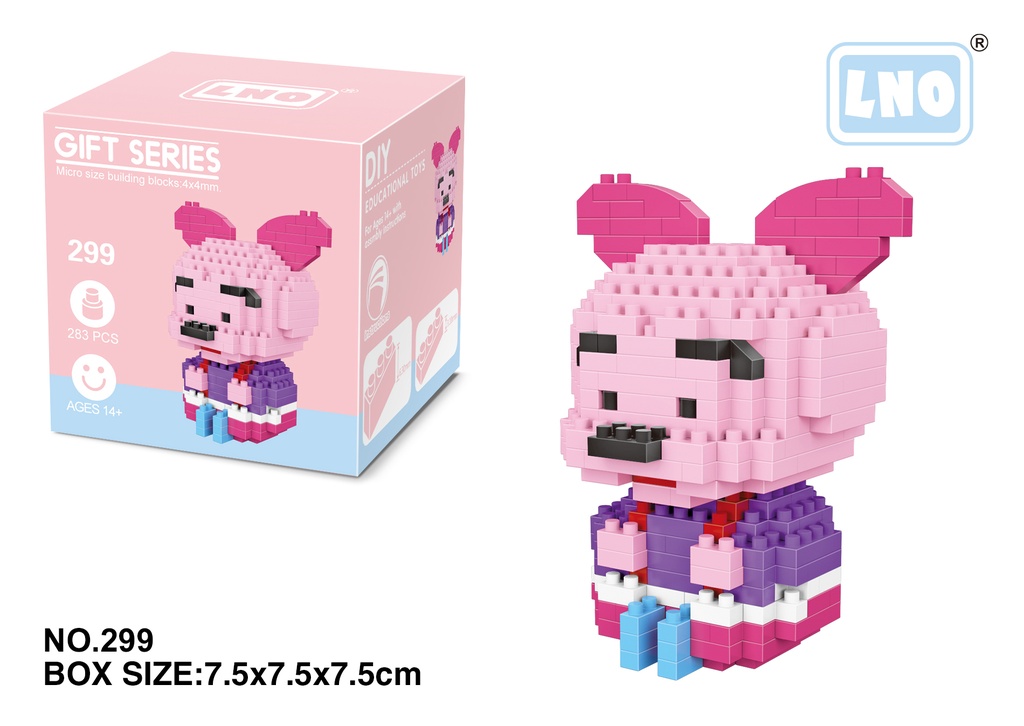 (Piglet) Micro bloques estilo lego de Winnie the Pooh