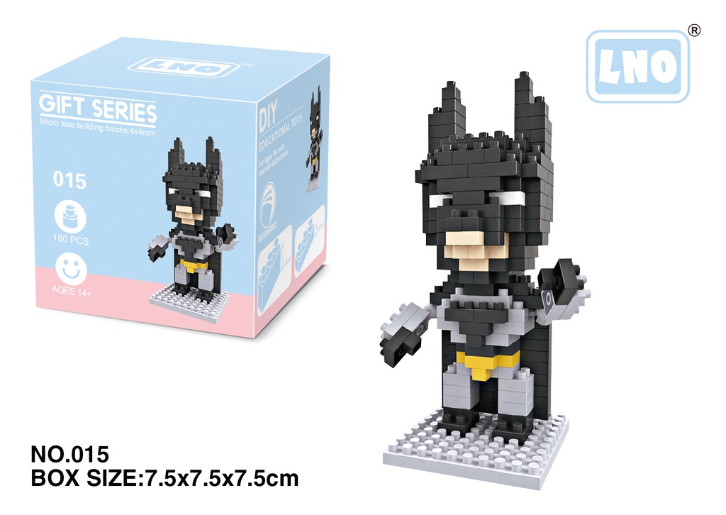 (Batman) Micro bloques estilo lego de DC Comics