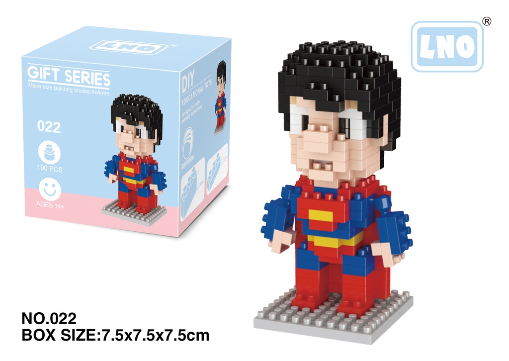 (Superman) Micro bloques estilo lego de DC Comics