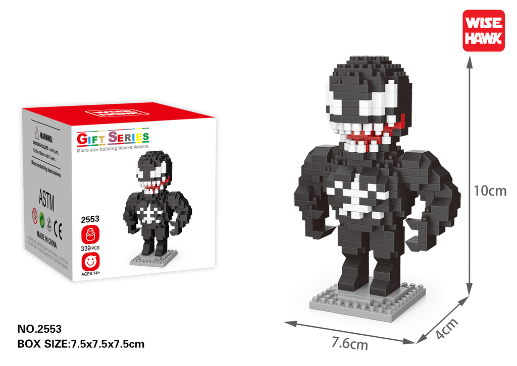 (Venom) Micro bloques estilo lego de Marvel