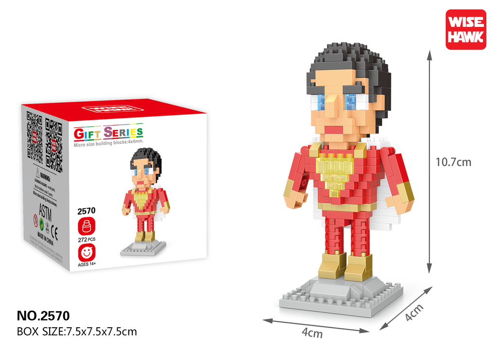 (Shazam) Micro bloques estilo lego de DC Comics