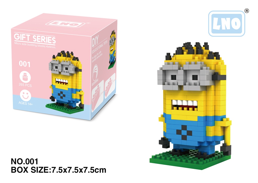 (Minions 1) Micro bloques estilo lego de Illumination