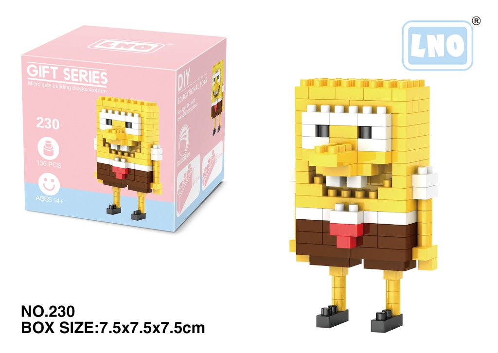 (Bob Esponja) Micro bloques estilo lego de Bob Esponja,Nickelodeon