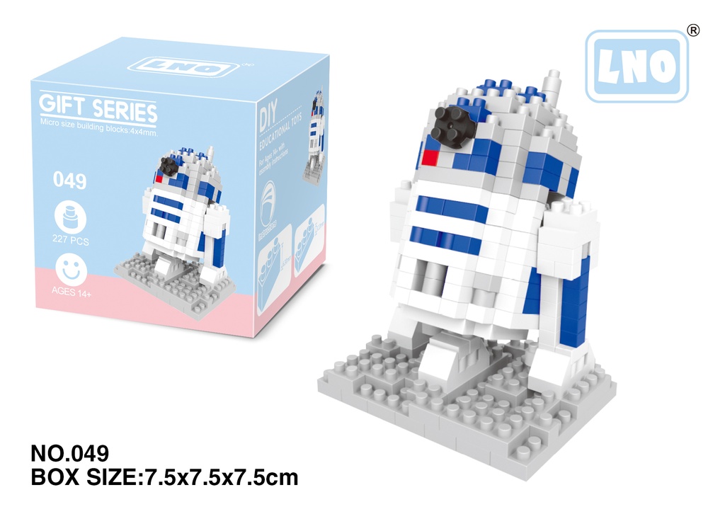 (R2D2 (arturito)) Micro bloques estilo lego de Star Wars, Disney