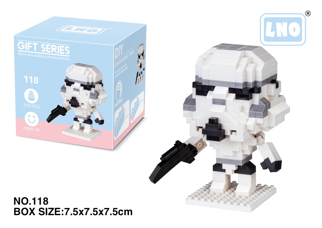 (Trooper) Micro bloques estilo lego de Star Wars, Disney