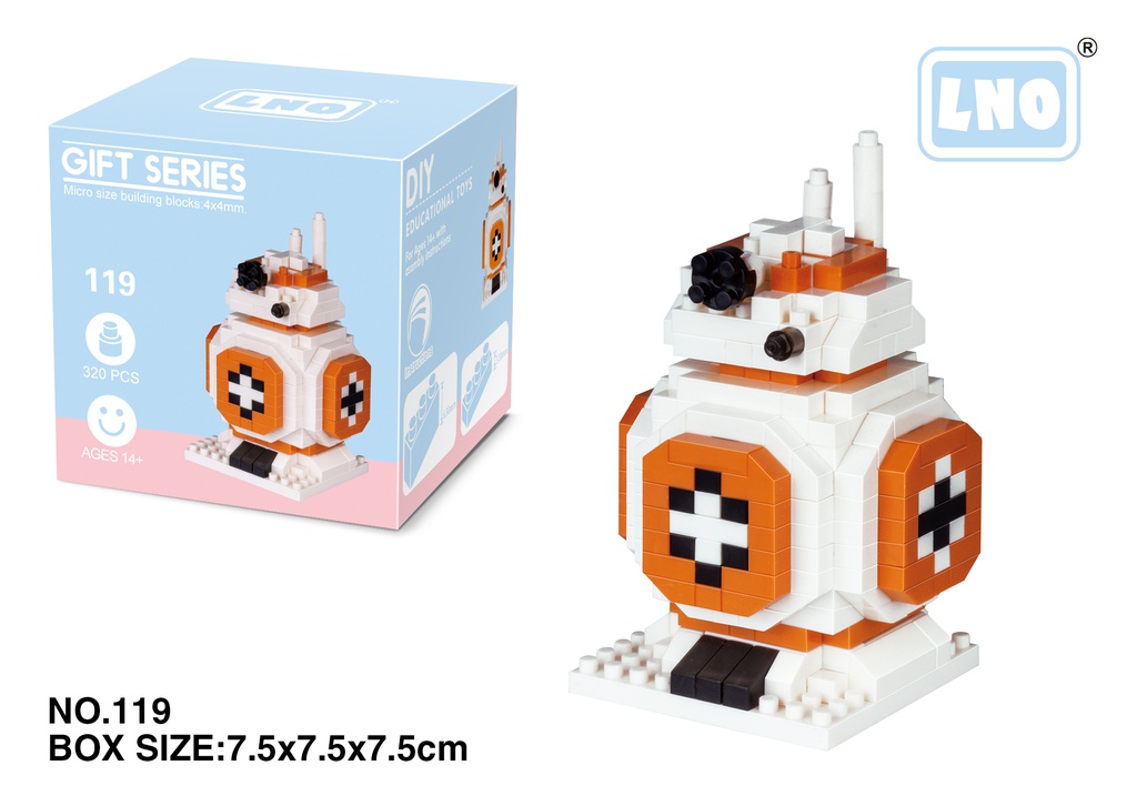 (BB8) Micro bloques estilo lego de Star Wars, Disney