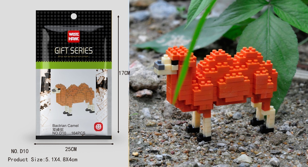 (Camello bactriano) Micro bloques estilo lego de Animal