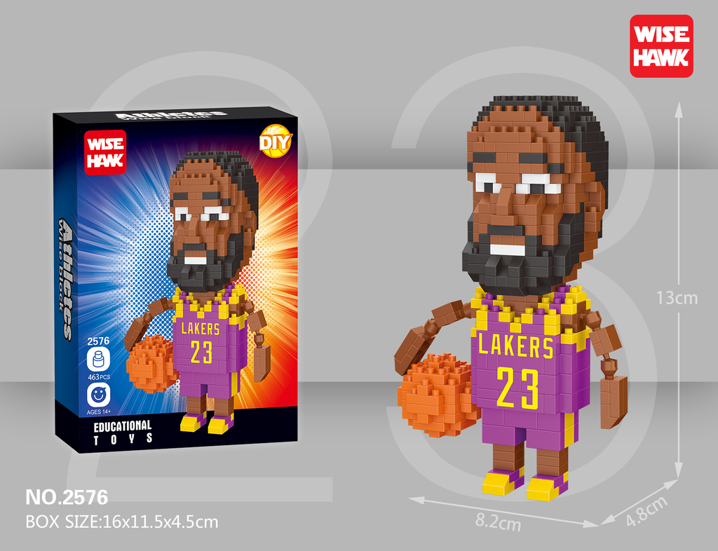 (Lebron James) Micro bloques estilo lego de Deporte,Basketball