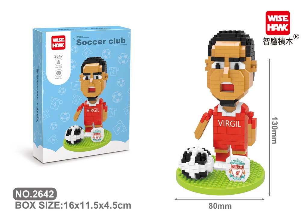 (Virgil Van Dijk) Micro bloques estilo lego de Deporte,Futbol