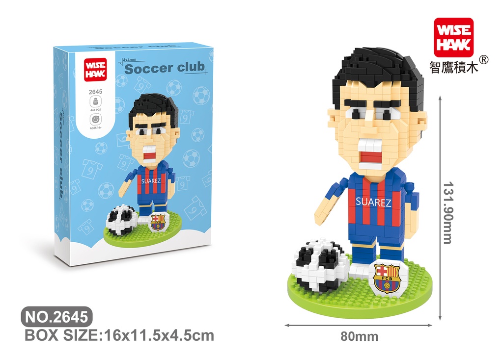 (Luis Alberto Suarez) Micro bloques estilo lego de Deporte,Futbol