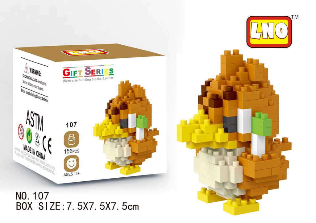 (Farfetch'd) Pokemon Mini Nano Micro Block - LNO WiseHawk S Gen I