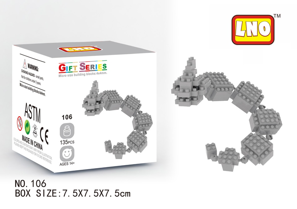 (Onix) Pokemon Mini Nano Micro Block - LNO WiseHawk S Gen I