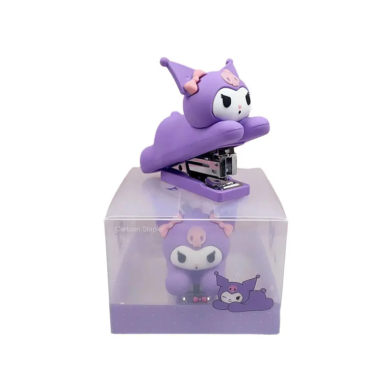 (Kuromi) Grapadora de oficina accesorio con personaje de gato volador sanrio