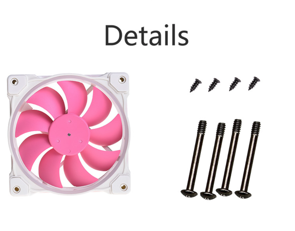 Ventilador para PC Rosado RGB - ID COOLING (ZF-12025-PINK)