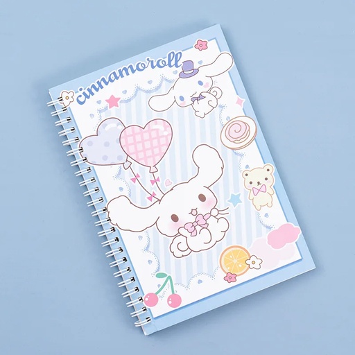 [SANR-00014] (Cinammoroll) Cuaderno diario A5 agenda libreta de notas kawaii sanrio hello kitty escolar oficina