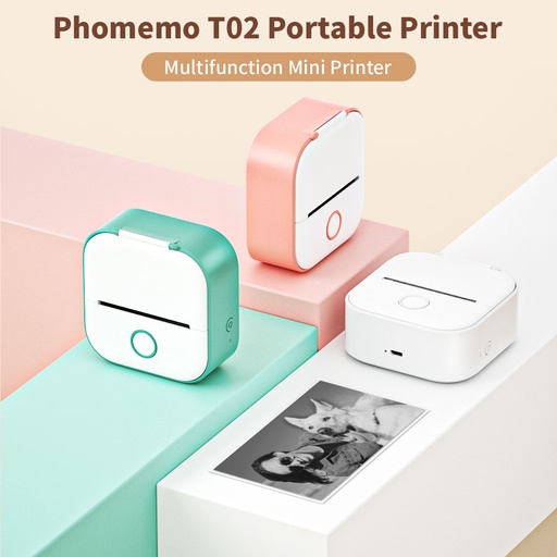 [PHMM-T02] Mini Impresora Térmica T02 portátil bluetooth recargable - Phomemo