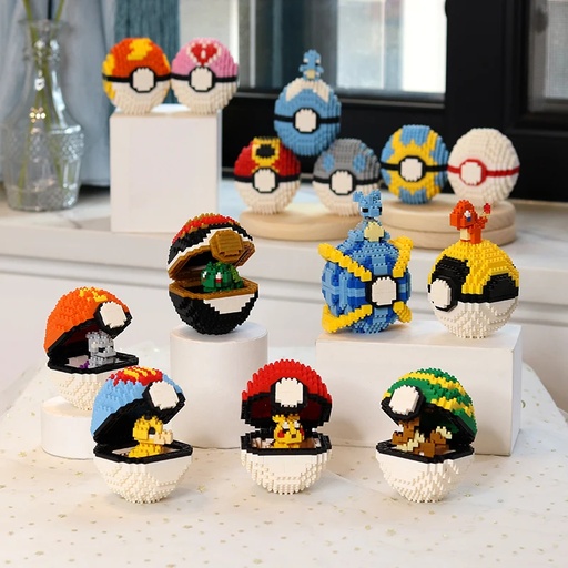 Pokeball y Nano Pokemon Micro Bloques - LNO