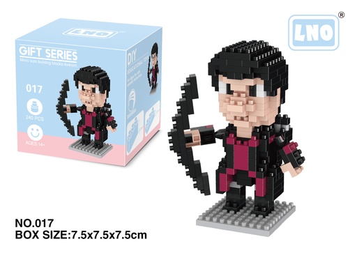 [LNO-00017] (Hawkeye) Micro bloques estilo lego de Marvel