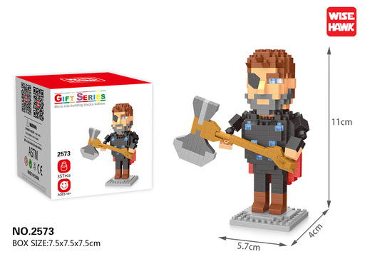 [LNO-02573] (Thor 2) Micro bloques estilo lego de Marvel