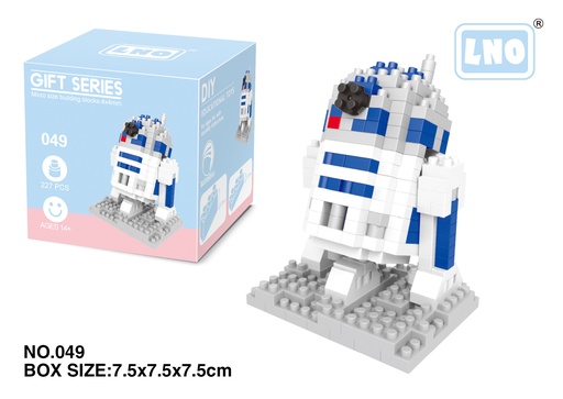 [LNO-00049] (R2D2 (arturito)) Micro bloques estilo lego de Star Wars, Disney