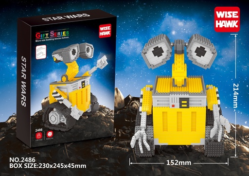 [LNO-02486] (Wall-E Grande) Micro bloques estilo lego de Disney,Pixar