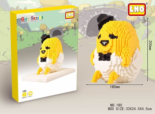 [LNO-00185] (Gran Huevo) Micro bloques estilo lego de Egg Yolk Man