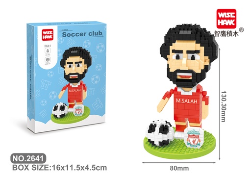 [LNO-02641] (Mohamed Salah) Micro bloques estilo lego de Deporte,Futbol