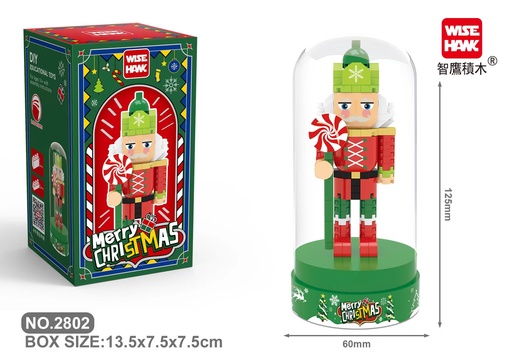 [LNO-02802] (Cascanueces de Navidad 1) Micro bloques estilo lego de Navidad