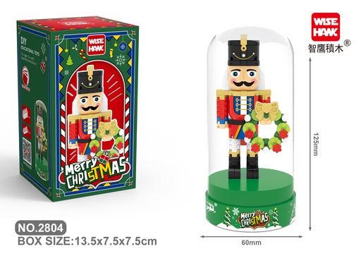 [LNO-02804] (Cascanueces de Navidad 3) Micro bloques estilo lego de Navidad