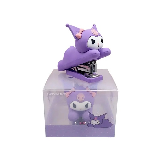 [SANR-00015] (Kuromi) Grapadora de oficina accesorio con personaje de gato volador sanrio